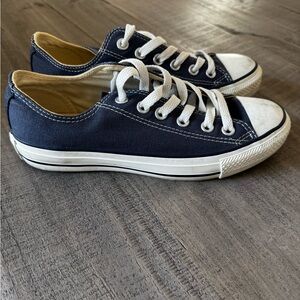 Classic Navy Blue Canvas Sneakers